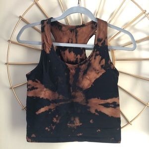 COPY - COPY - Bleach Tie dye tank top crop top bl…